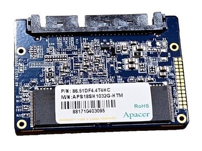 New Apacer APS18SH1032G-HTM 1.8'' 32GB Half Slim MLC ECC SSD, Industrial, MO-297
