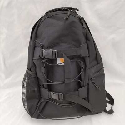 CARHARTT I031468 Backpack Black 46cm Recycled Polyester Used Japan Shipped