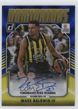 2024-25 Panini Donruss EuroLeague Blue Laser 22/49 Wade Baldwin IV Auto 14mf