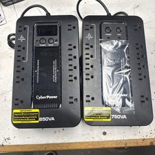 2/ CyberPower EC850LCD Ecologic 850 VA 510 Watts 12 Outlets UPS Battery Back-up