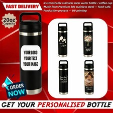 Personalised Custom Printed Stainless Steel Water Bottle Mom Birthday Gift 20oz