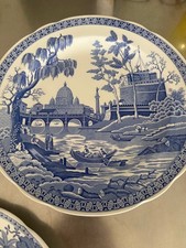  Excellent Spode Antique Blue Italian Rare Set of 5 From Japan