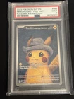 Pokémon Pikachu TCG Grey Felt Hat #085 Promo Van Gogh Pikachu PSA 9