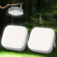1-2x Rechargeable 64 LED Outdoor Solar Camping Lamp Tent Light Hiking Lantern