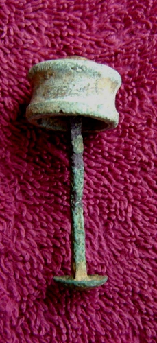 EXCAVATED CONFEDERATE CIVIL WAR BRASS ENFIELD MUSKET TOMPION (PORT HUDSON)