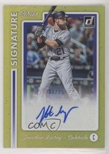 2017 Chronicles Donruss Signature Series Gold 6/25 Jonathan Lucroy Auto 0c6