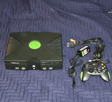 Original Microsoft Xbox Console Bundle w/ Controller AV Power Cord TESTED WORKS
