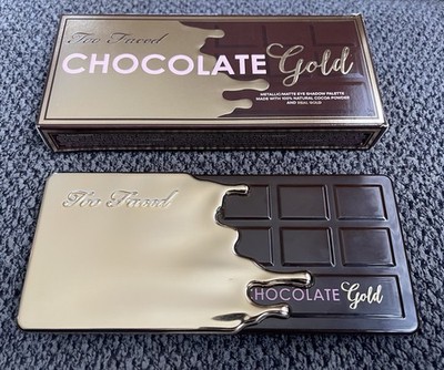 Too Faced Chocolate GOLD Bar Eyeshadow Palette New In Box Discontinued, Rare