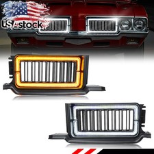 Switchback Led Drl Signal Light Front Grille For 1970 Oldsmobile Cutlass 442 F85 Switchback Led Drl Signal Light Front Grille For 1970 Oldsmobile Cutlass 442 F85