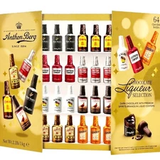 *New Sealed* Anthon Berg Dark Chocolate Liqueur Liquor 2.2 Lbs 64 Bottles 073026