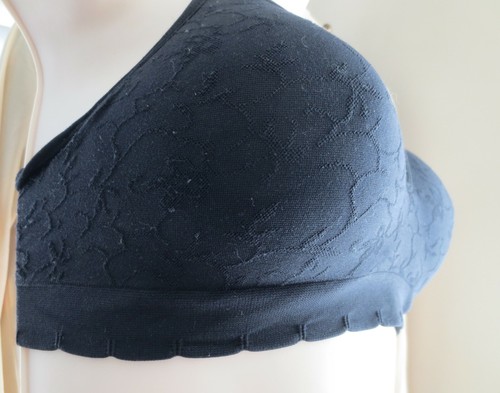CAROLE HOCHMAN BLACK BRA wireless molded cup COMFORT convertible straps size S - Picture 6 of 8