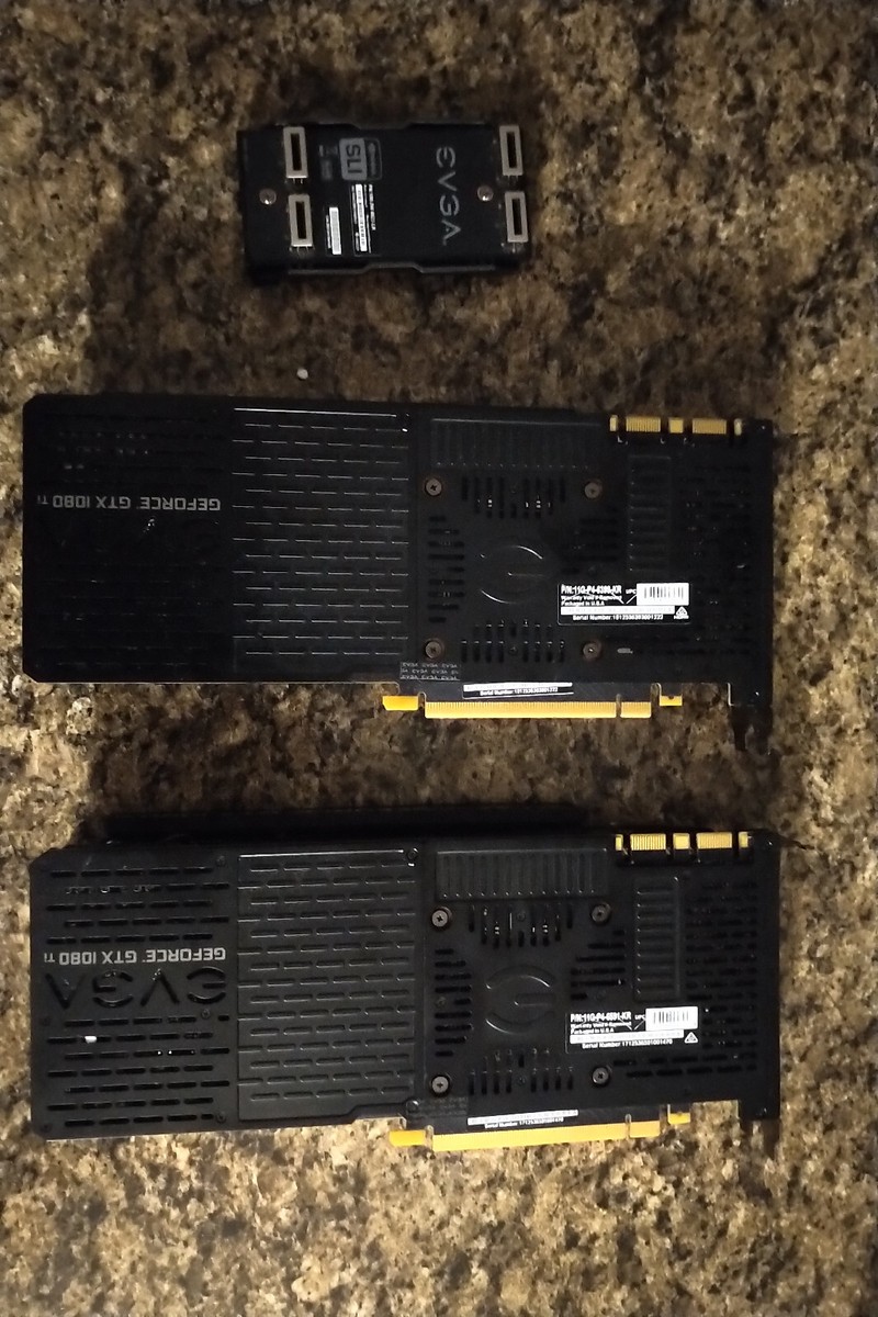 Two EVGA GTX 1080Ti 11GB and an EVGA SLI Bridge | eBay