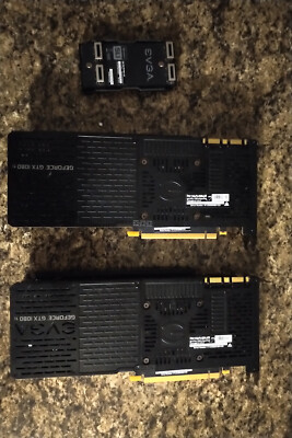 Two EVGA GTX 1080Ti 11GB and an EVGA SLI Bridge | eBay