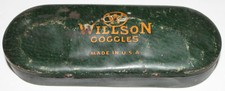 Vintage WILLSON GOGGLES GREEN METAL CASE Case Only G2