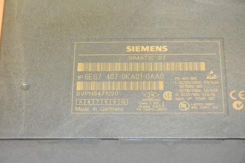 Siemens Simatic 6ES7 407-0KA01-0AA0 Power Supply - Picture 9 of 9