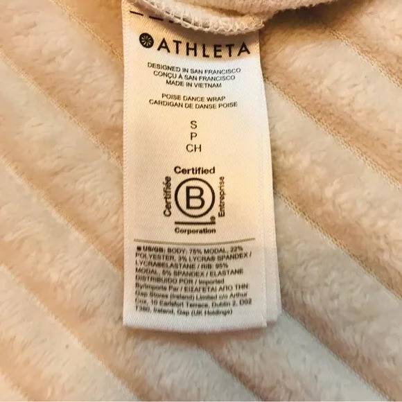 athleta poise coaster dance wrap oatmeal heather sweater