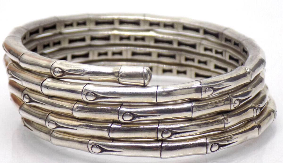 超人気高品質 JOHN BANGLE COIL 5 FLEX SILVER STERLING 925 BAMBOO HARDY その他