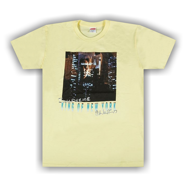 Tシャツ・カットソー Supreme Christopher Walken King of New York T-Shirt White Supreme Christopher Walken King of New York Pale Yellow T