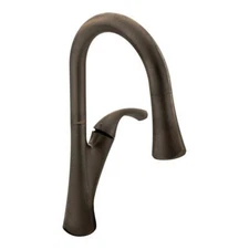 Moen 9124ORB Notch 1-Handle Pulldown Kitchen Faucet Oil Rubbed Bronze