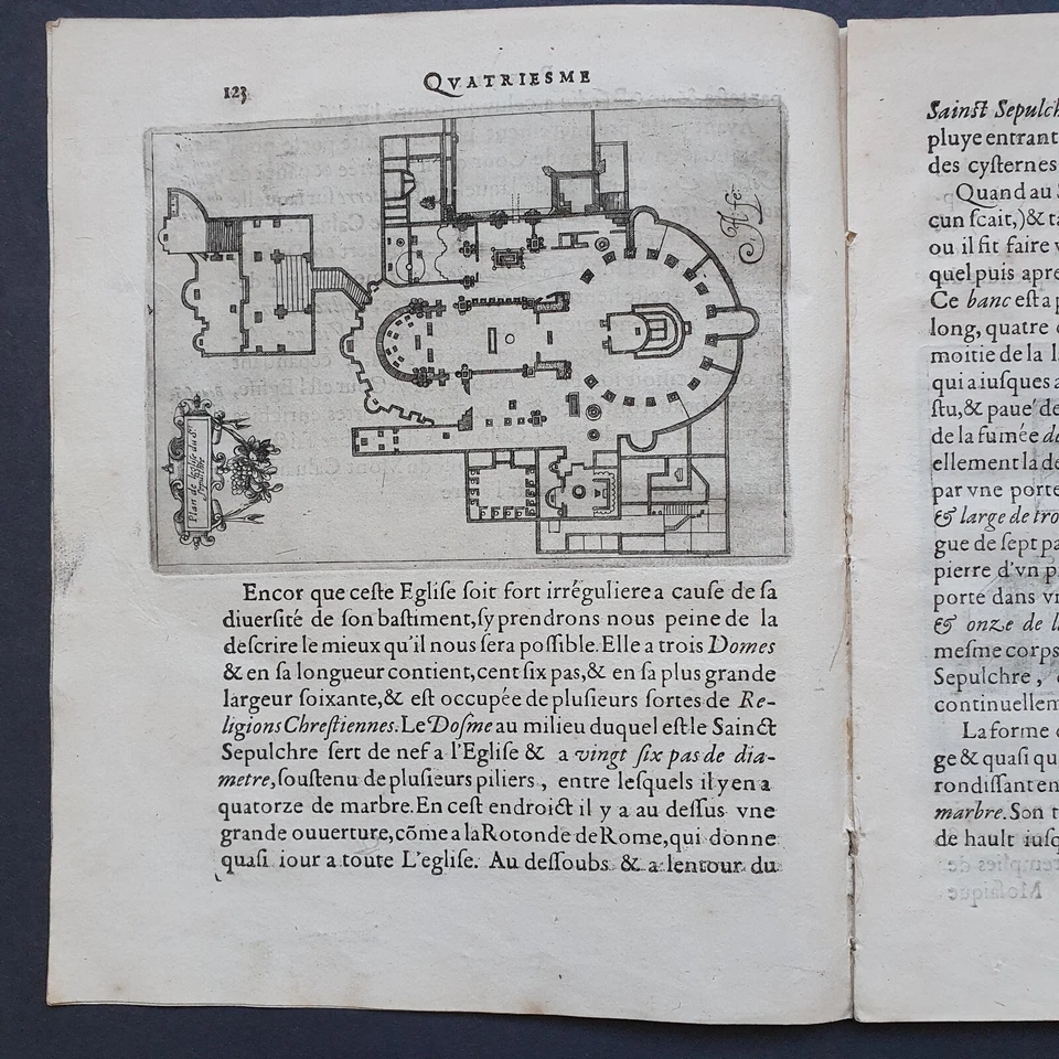 BEAUVAU, Henri de. Relation Iournalière Voyage Levant 1615 Jerusalem section - Image 2 of 4