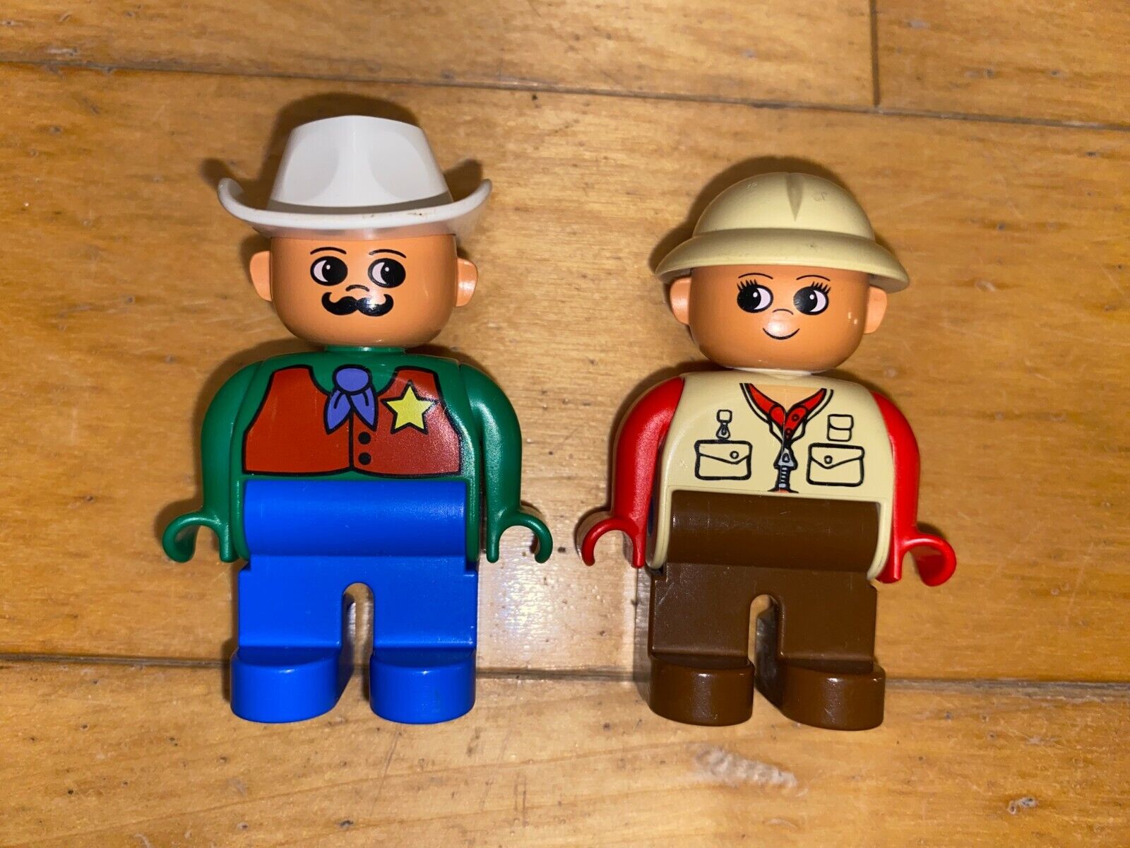 Lego Duplo Safari Explorer & Sheriff Cowboy Figure Toys
