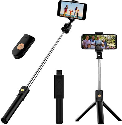 Remote Selfie Stick Tripod Stand Wireless Bluetooth Remote For iPhone Samsung US
