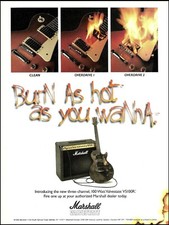 Marshall 100 Watt Valve State VS100R Guitar Amp ad 1996 advertisement 8x11 print