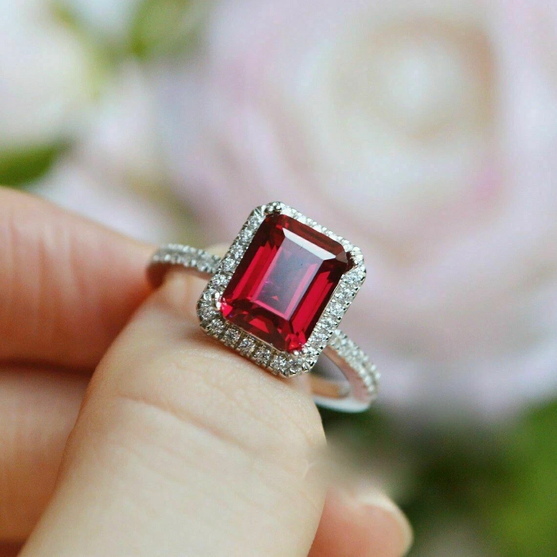 RSPR Lab Created Ruby Ring And Pendant Combo For Men Women And Girls :  Amazon.in: Fashion