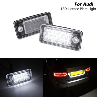 For Audi A3 8P A4 S4 B6 B7 A6 4F A8 8E 4H Q7 LED License