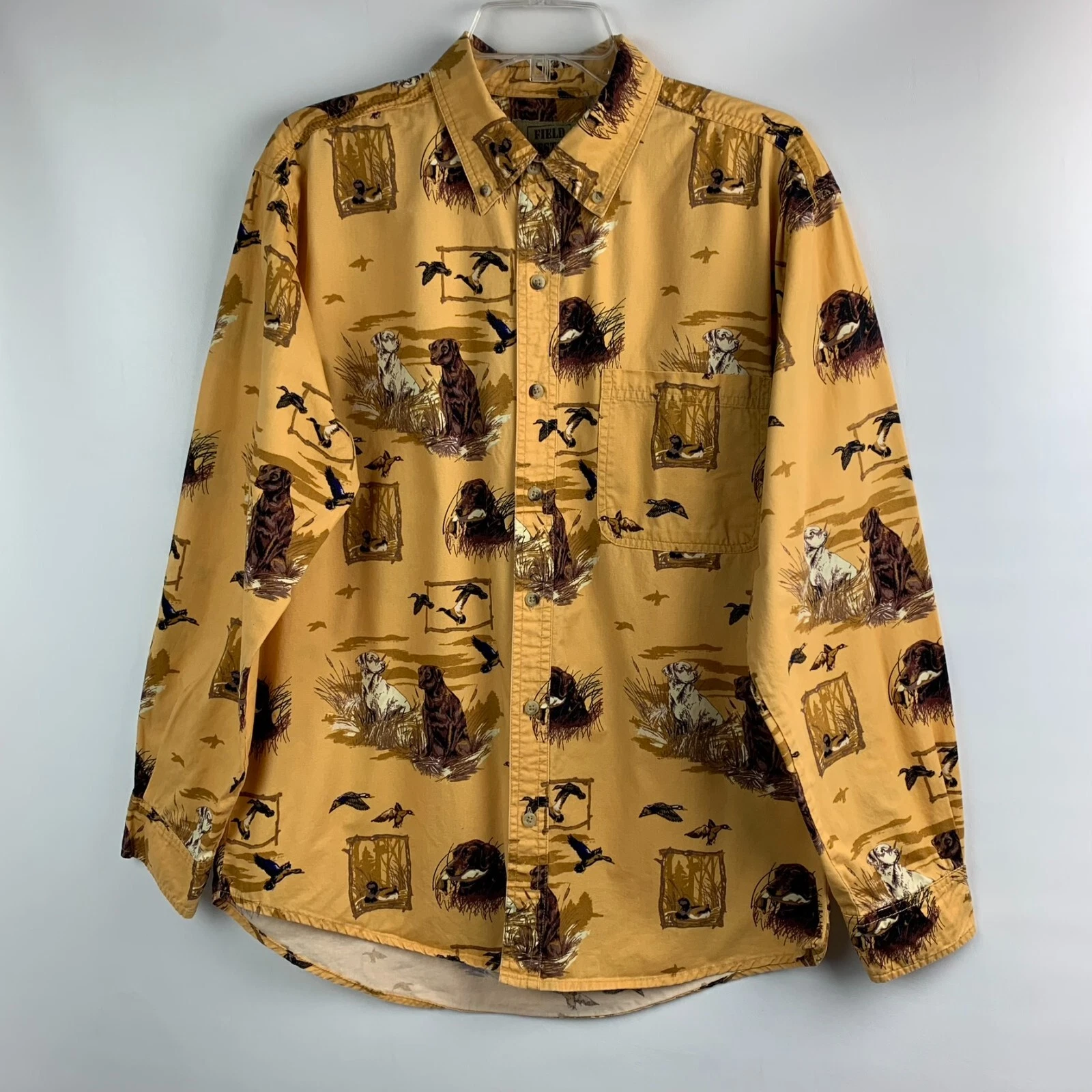 Field Tested by Outdoor Life Shirt Collared Long Sleeve Button Pocket Sz M/38-40