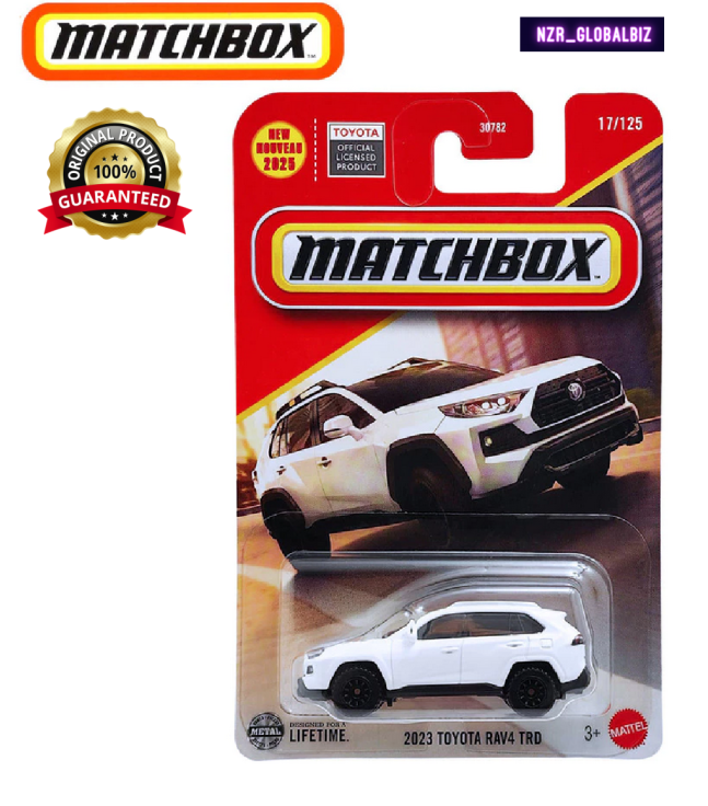 2025 Matchbox 2023 Toyota RAV4 TRD White #17 MBX Mattel - NEW