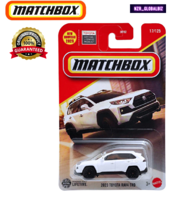 2025 Matchbox 2023 Toyota RAV4 TRD White #17 MBX Mattel - NEW