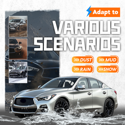 Pair Inner Fender Liners For 2014-2023 Infiniti Q50 Front Driver Passenger Side - Picture 6 of 19