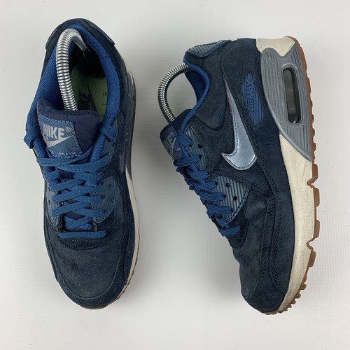 Nike Air Max 90 PRM Suede Silver Navy 