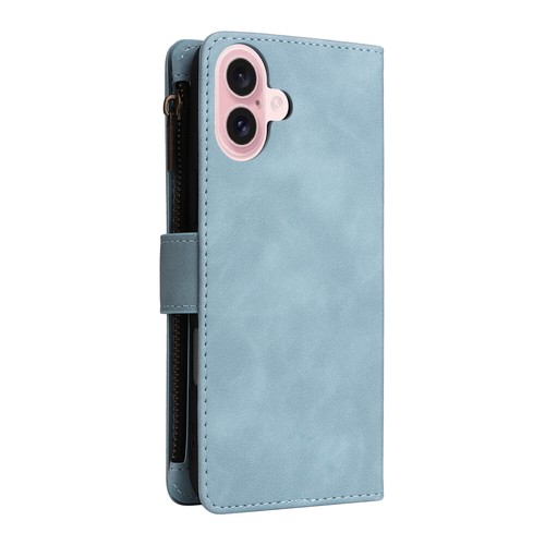 Zipper Wallet Case Leather Flip Cover For iPhone 16 15 14 13 12 11 Pro Max 8 7+ - Picture 81 of 97