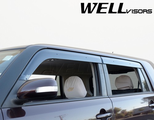 WELLvisors for Scion xB 2008-2015 Side Rain Sun Deflectors Window Visors Clip-on - Foto 10 di 10