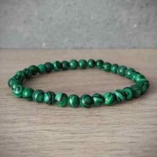 Malachite Bracelet Round Beads Gemstone Healing Stone Yoga 8mm crystal bracelet