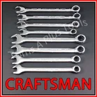 CRAFTSMAN TOOLS 8pc POLISHED Chrome SAE & METRIC 12pt Combination Wrench set