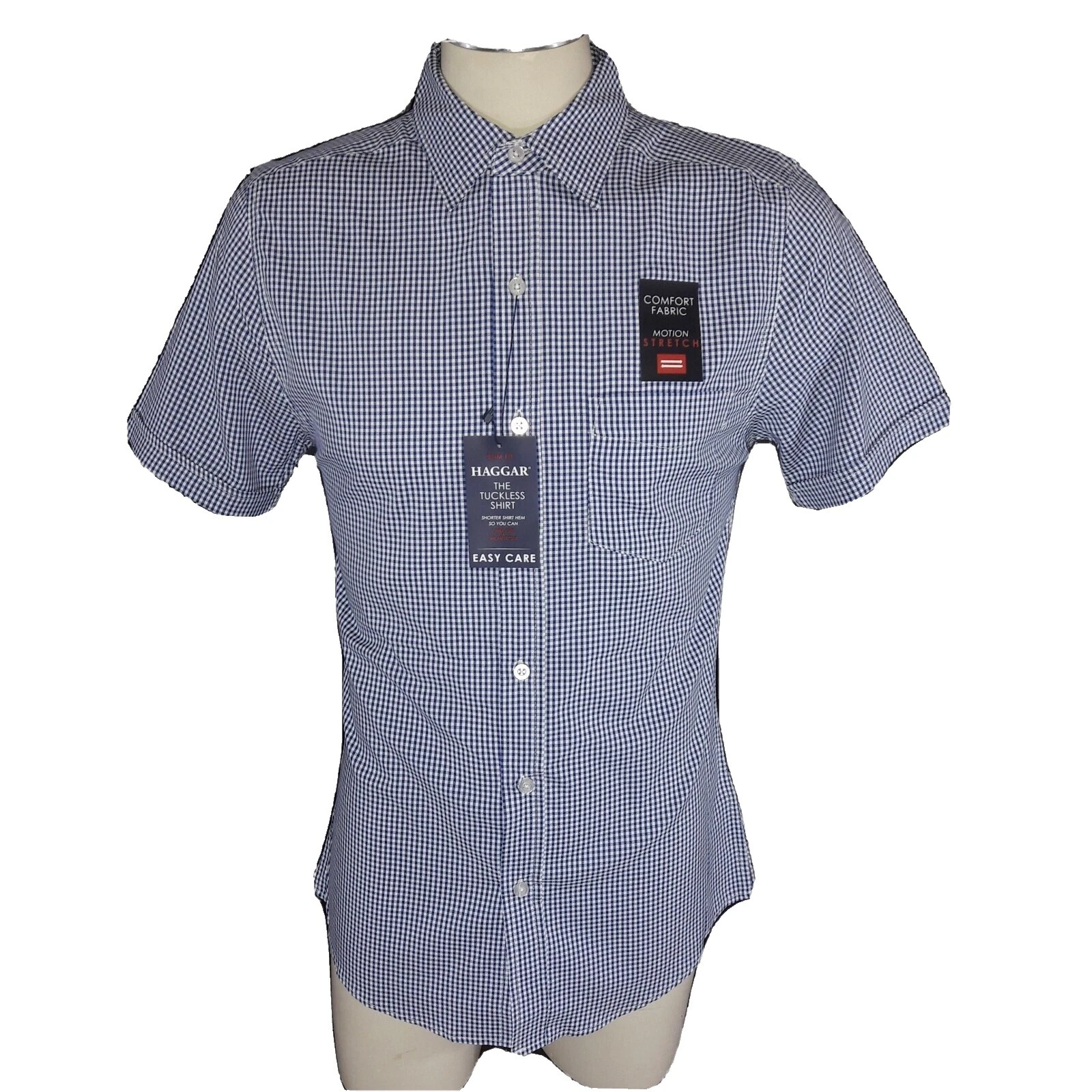 Botón Informal Mangas Cortas Haggar-Down Shirts for Men