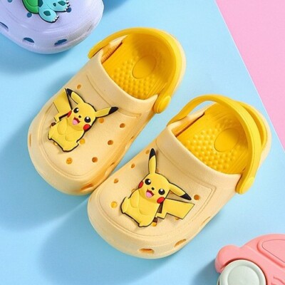 Sandales Clogs Pokémon Officielles - Pikachu, Évoli - Pour Filles - Chaussures De Plage Et Vacances
