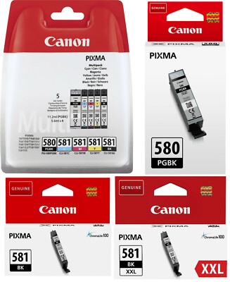 Canon PGI-580 CLI-581 XXL PIXMA Druckerpatronen Tintenpatronen neu Angebot!