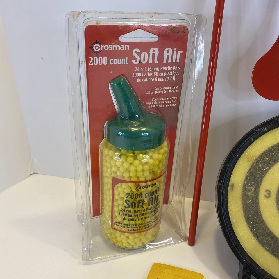 CROSMAN SOFT AIR SOF PLÁSTICO BB’S PLUS OBJETIVOS TIRADOR ¡DISPARO Y MÁS! Foto 2 de 4