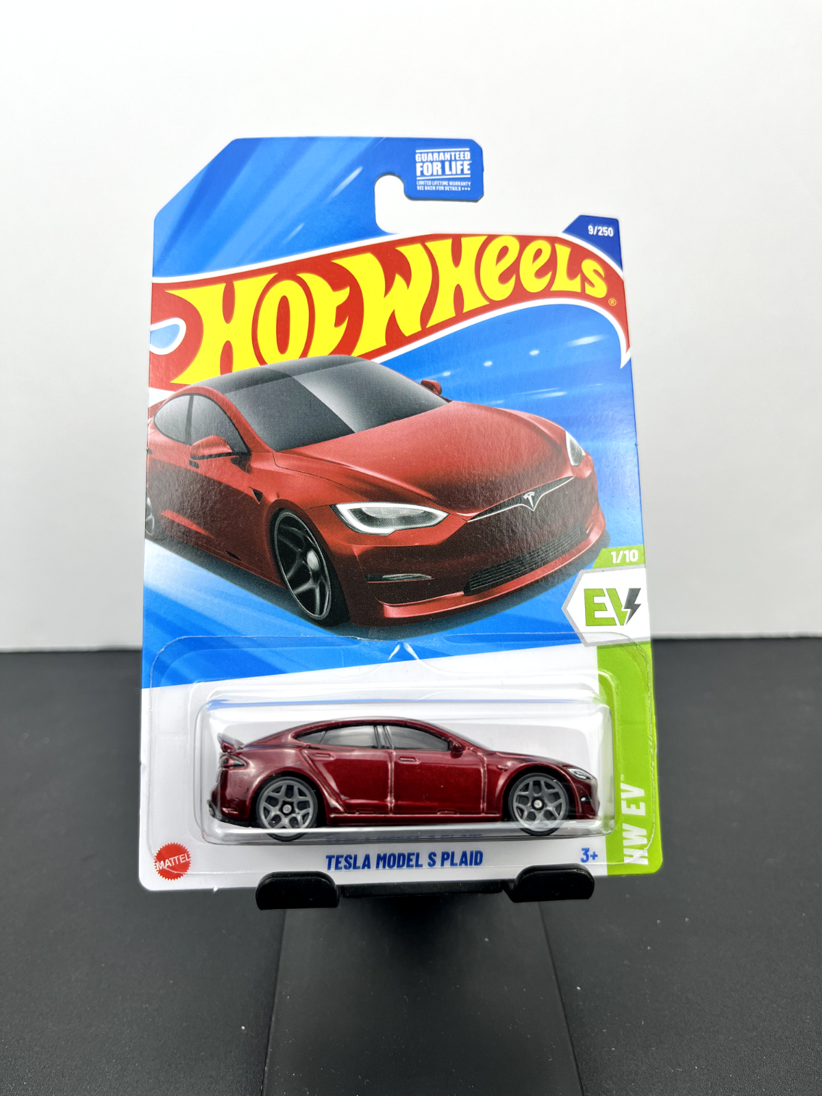 Hot Wheels 2025 Mainline A Case HW EV Tesla Model S Plaid Red #9 Diecast Car Toy