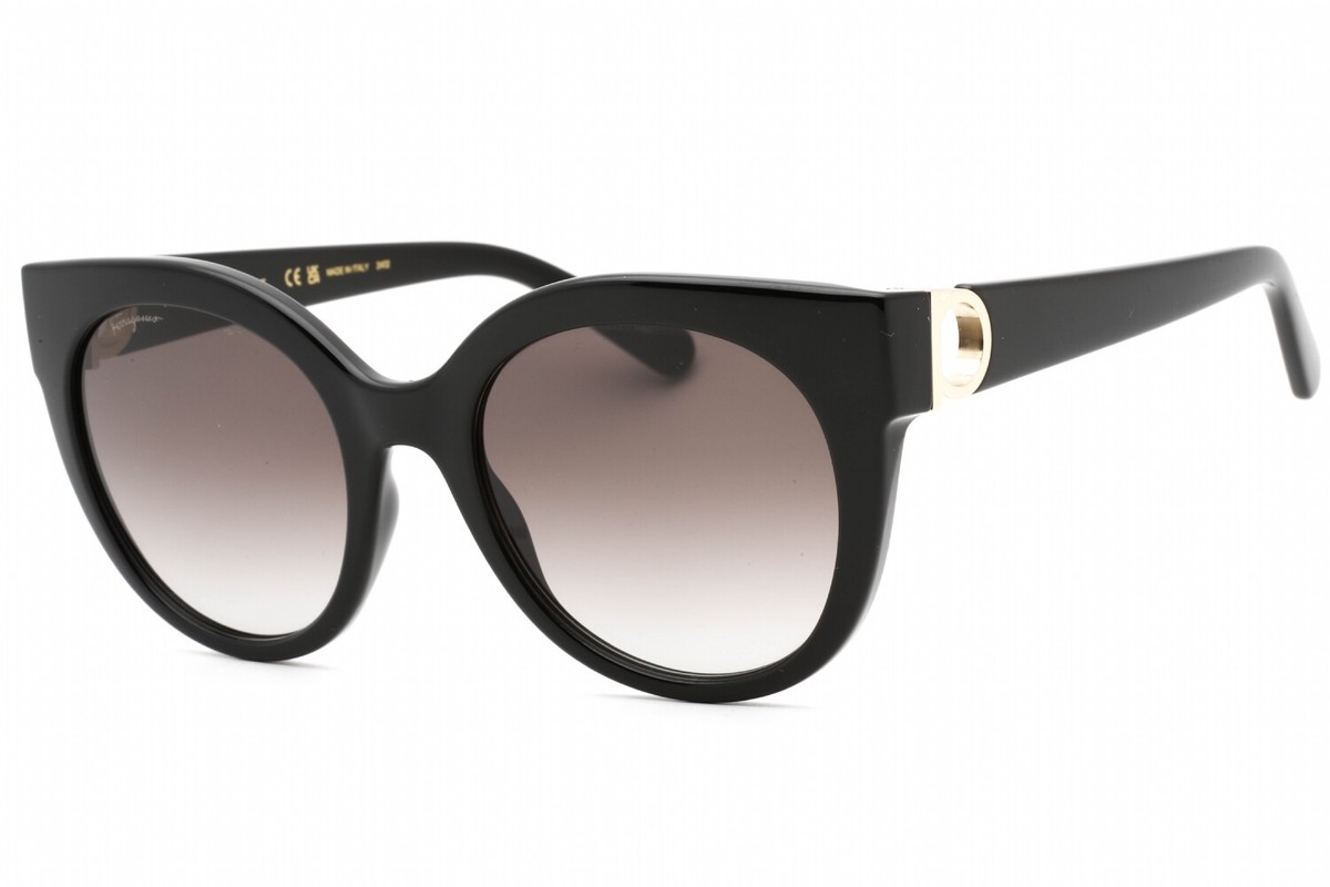 ● FERRAGAMO ● サングラス Black / Grey Gradient / 53mm SALVATORE FERRAGAMO SF1031S 001 Sunglasses Black Frame Grey