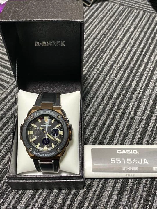 CASIO G-SHOCK GST-W120L-1AJF Tough Solar Black Mens Watch Used 2d17076