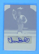 Christian Bullock RC Rookie Auto 1/1 2015 Leaf Perfect Game Cyan Plate 101569