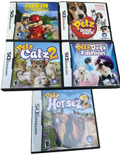 Nintendo DS, Alvin/ Petz Dogz/ Petz Catz/ Petz Dogz Fashion/ & Petz Horsez (5 PK