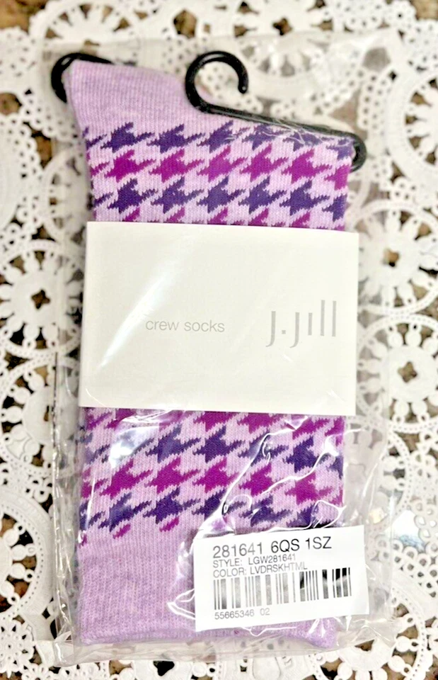J Jill женщин экипажа носки фиолетовый гончая размер 5-10 новый с Ярлыками - Изображение 2 из 4