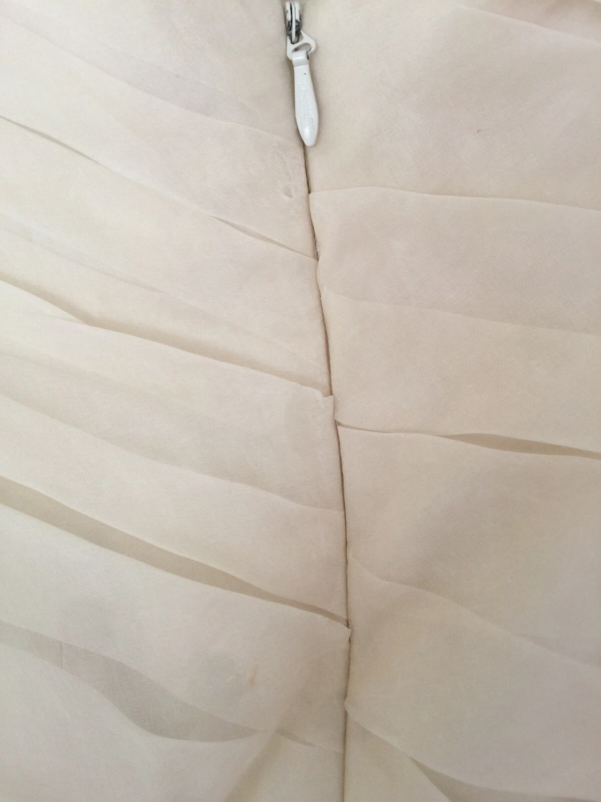 OFF WHITE Abito da sposa Kenneth Pool seta avorio champagne bianco scuro 6 4 2 0 DIFETTI