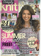 SIMPLY KNITTING, AUGUST, 2013 ISSUE  110 THE UK'S NO.1 KNITTING MAGAZINE 